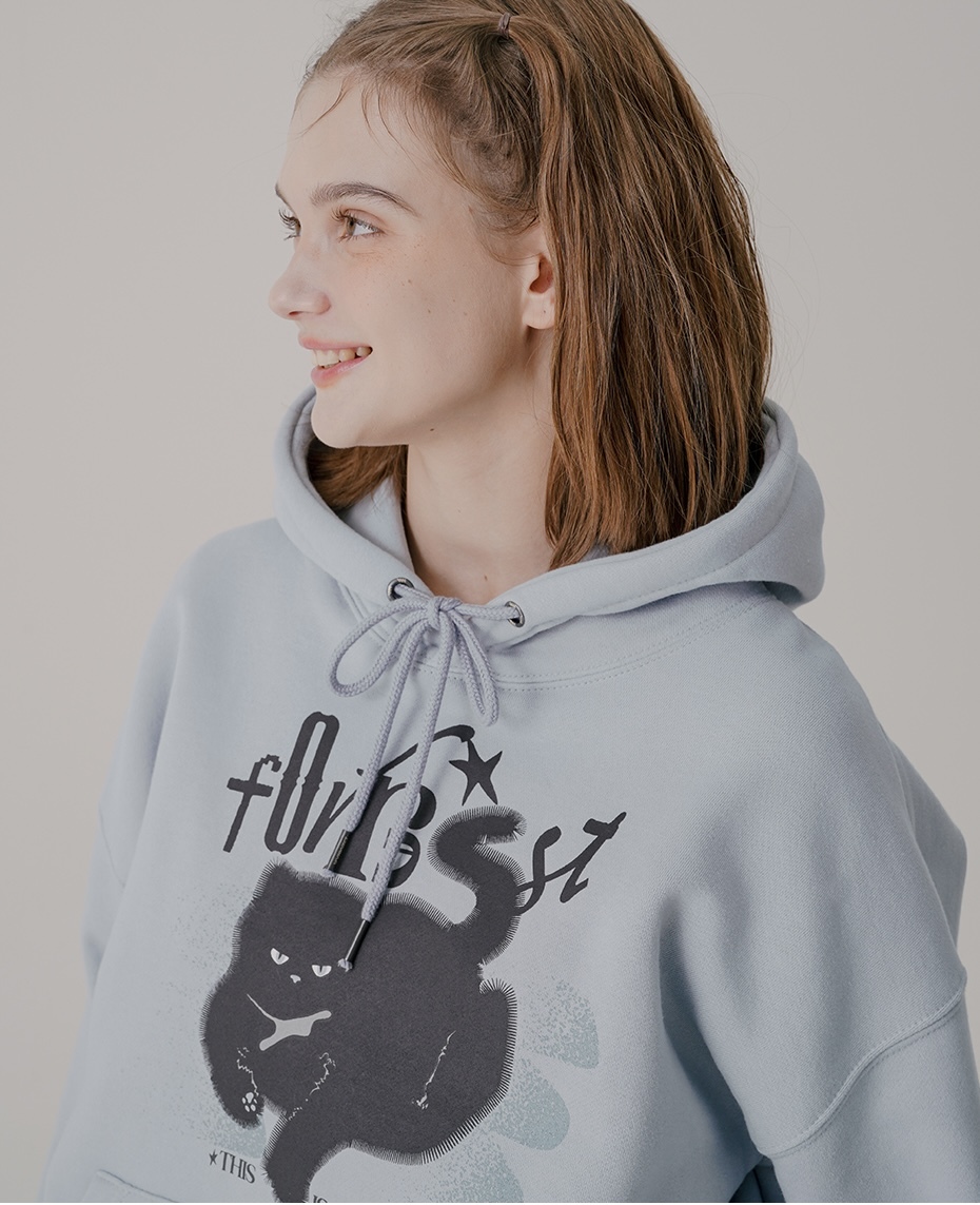 <預購> 韓國WV PROJECT CATCH 🐈‍⬛ 霸道貓咪刷毛帽T