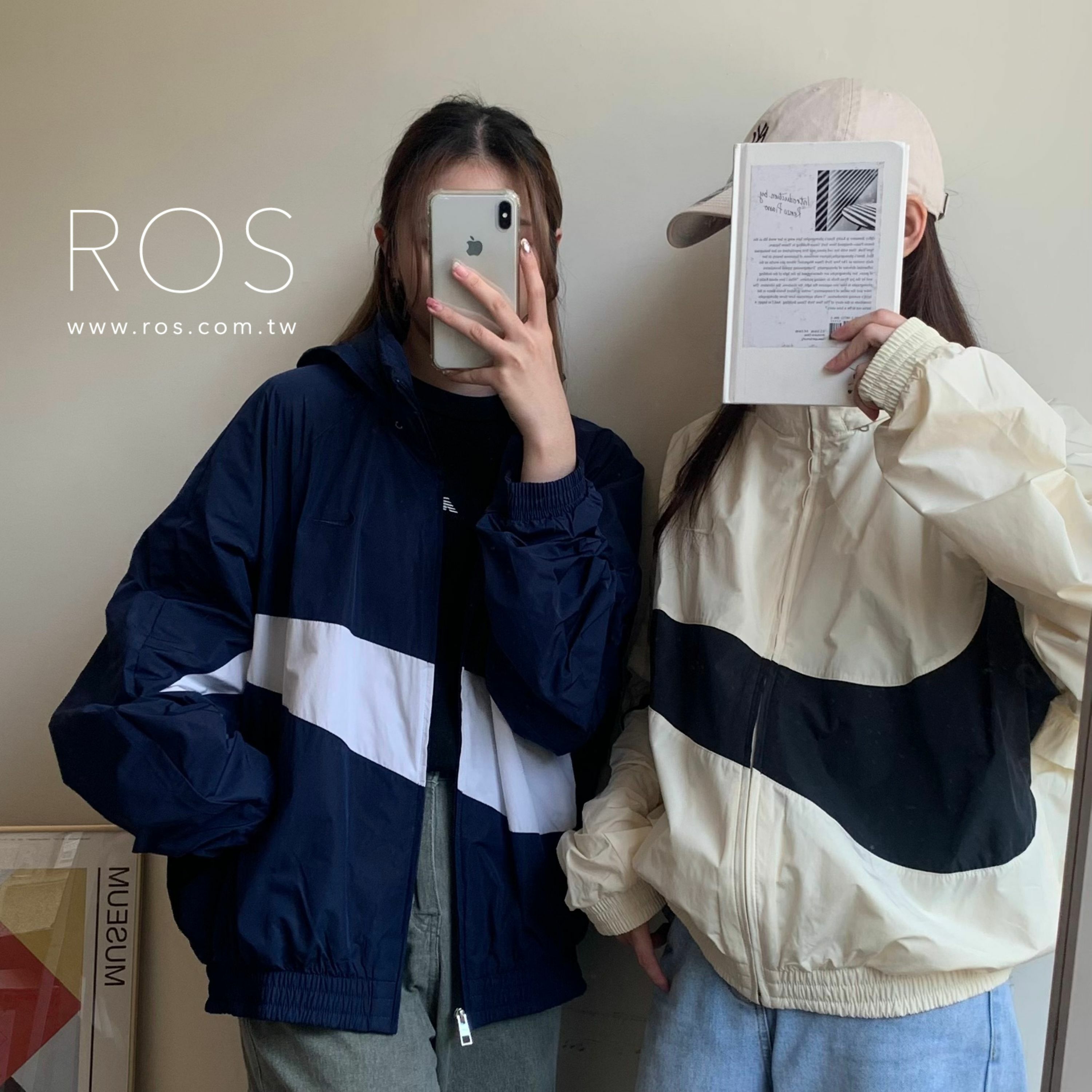 Nike 刺繡小勾雙層風衣外套 (3colors)