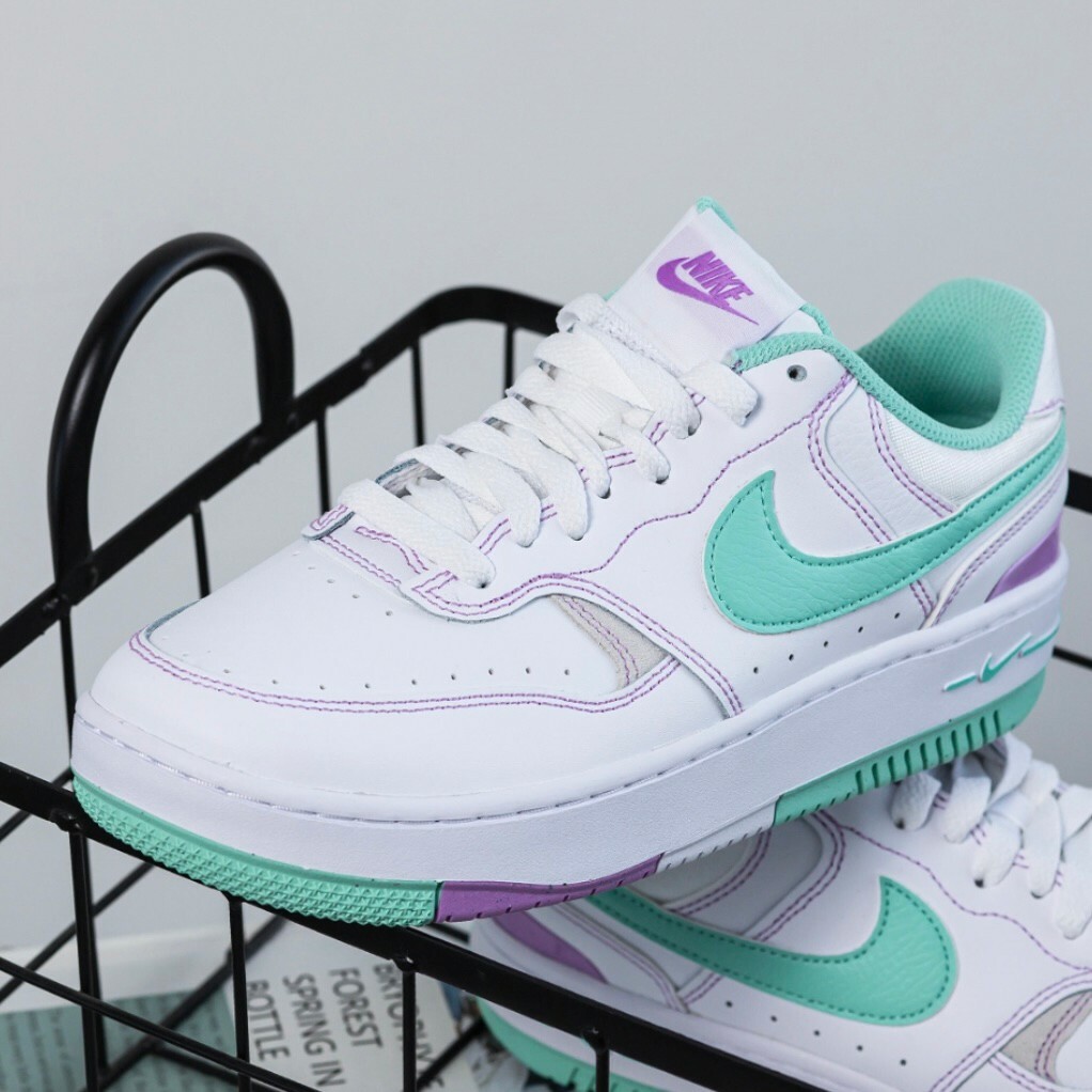 Nike Gamma Force White Emerald Rise 湖水綠 白綠紫 厚底