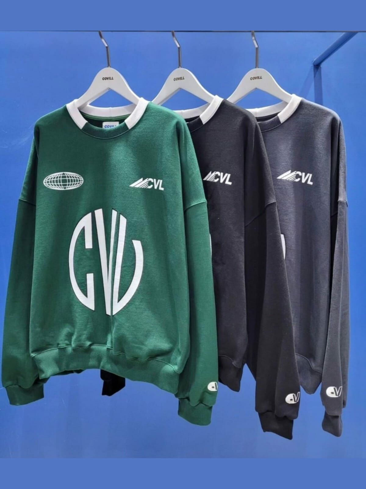 OverSize英文字圖案衛衣 Covill-029T