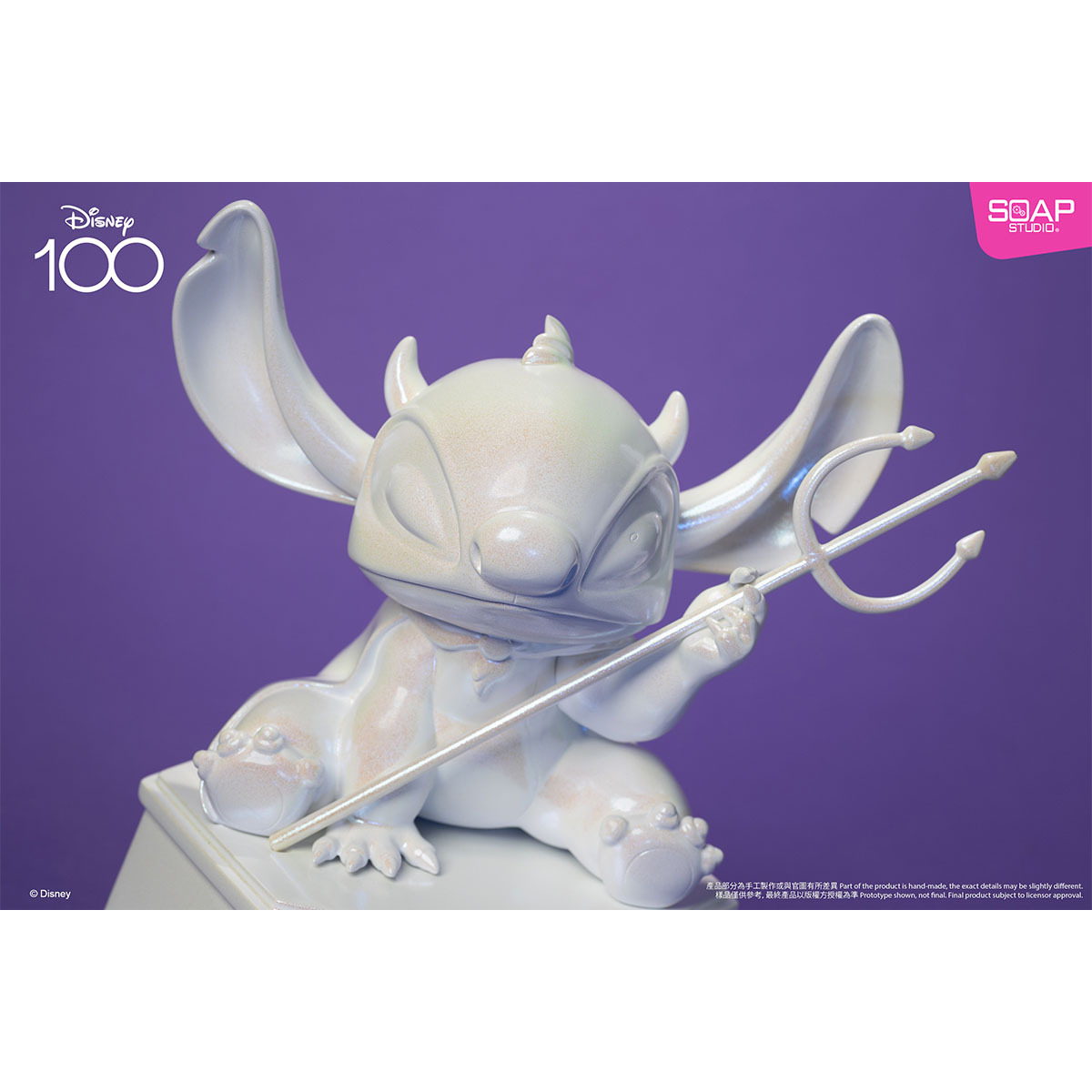 迪士尼100周年史迪仔搗蛋造型雕像