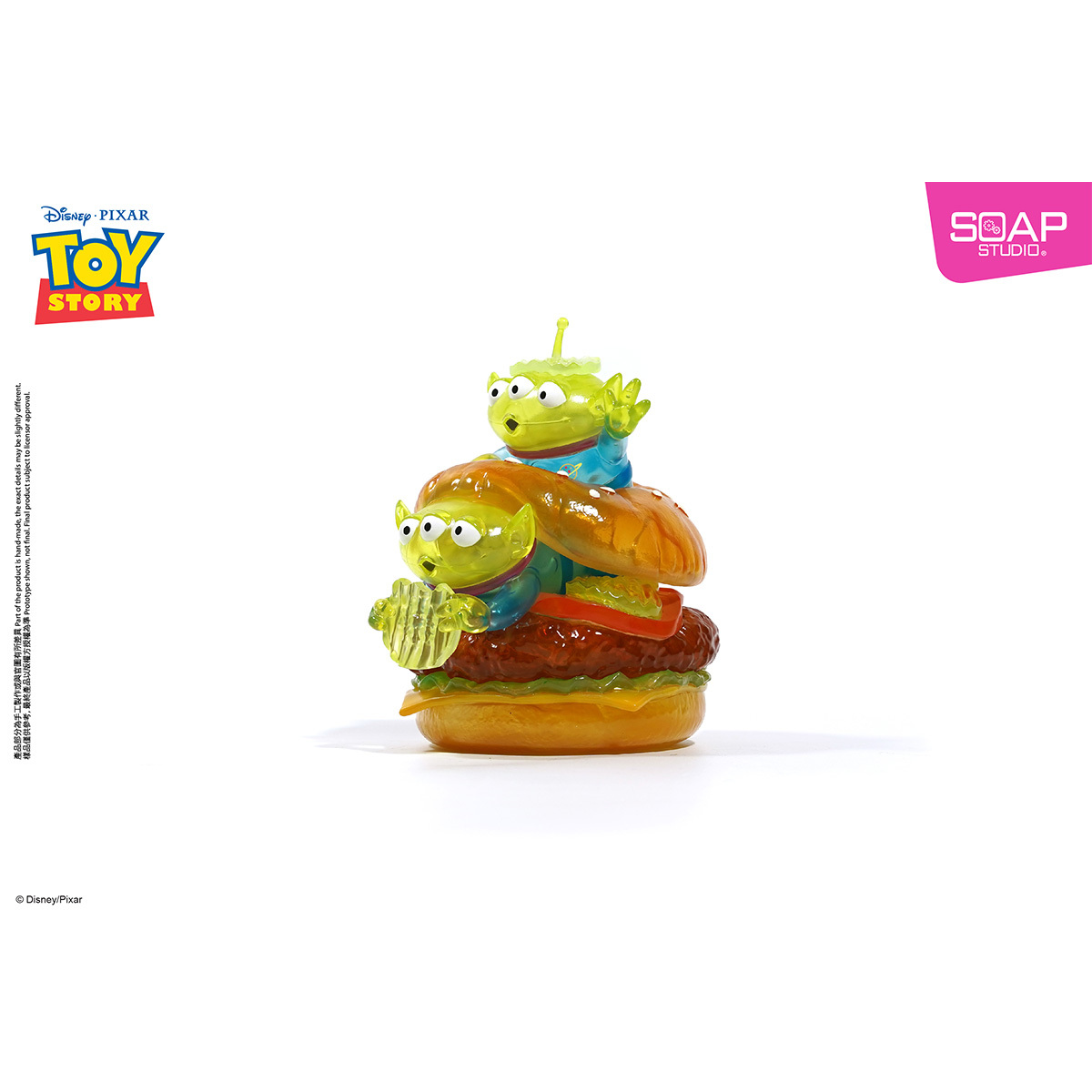 迪士尼彼思三眼仔果凍漢堡人偶