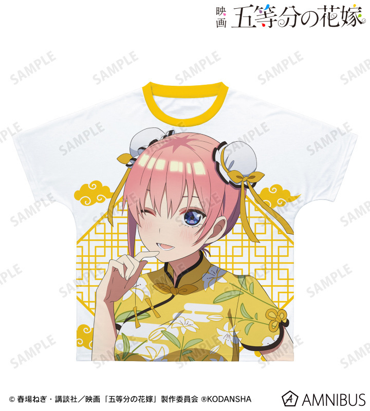 預訂2024/1月 五等分の花嫁 チャイナドレスver. フルグラフィックTシャツ/ユニセックス
