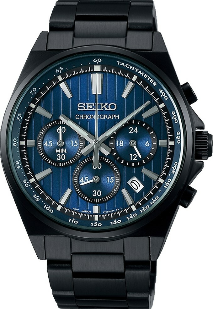 萬年鐘錶 - SEIKO   CS 系列  質感經典三眼計時男錶  SBTR035J / 8T63-01T0U  錶徑41MM