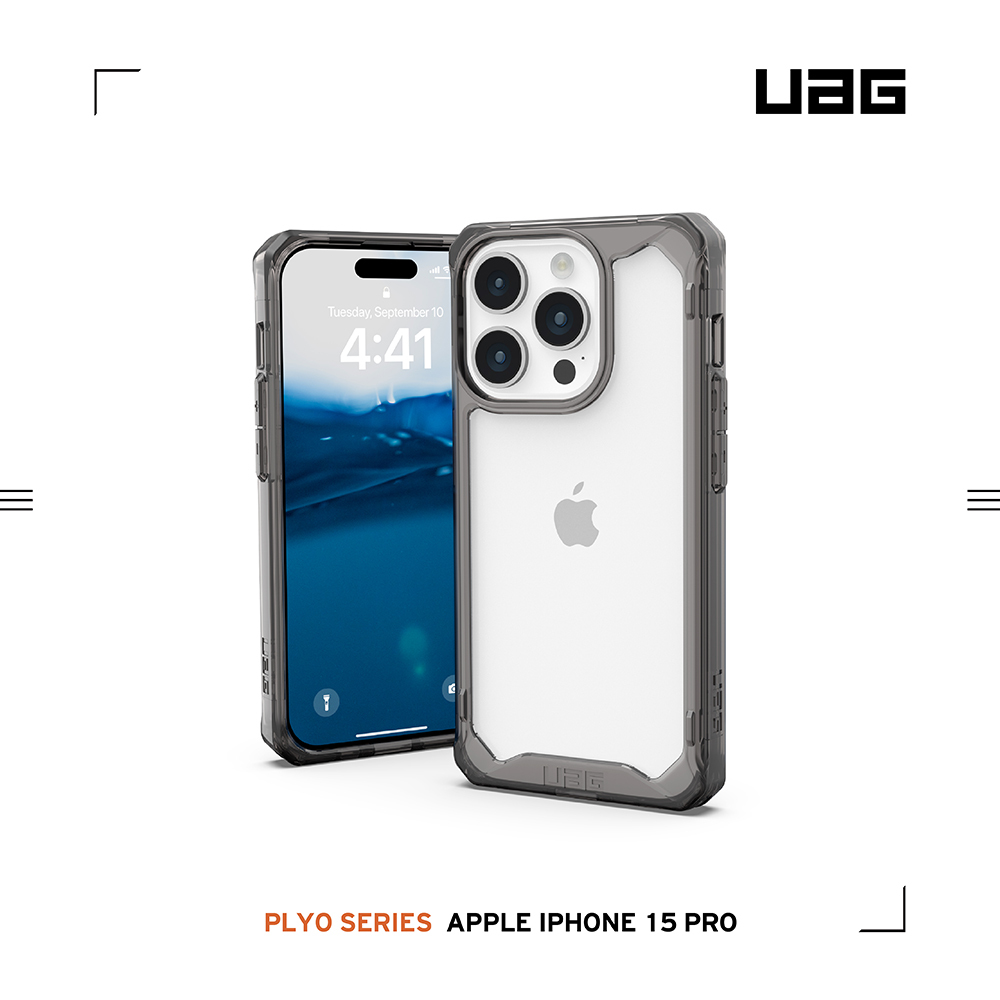 UAG  iPhone15 Pro  (6.1")  美國軍規全透耐衝擊保護殼 (2色)
