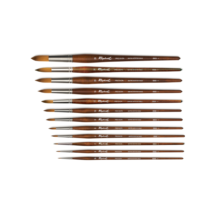 法國 Raphael 拉斐爾 8900 Precision 仿貂尼龍圓筆 2/0-28號