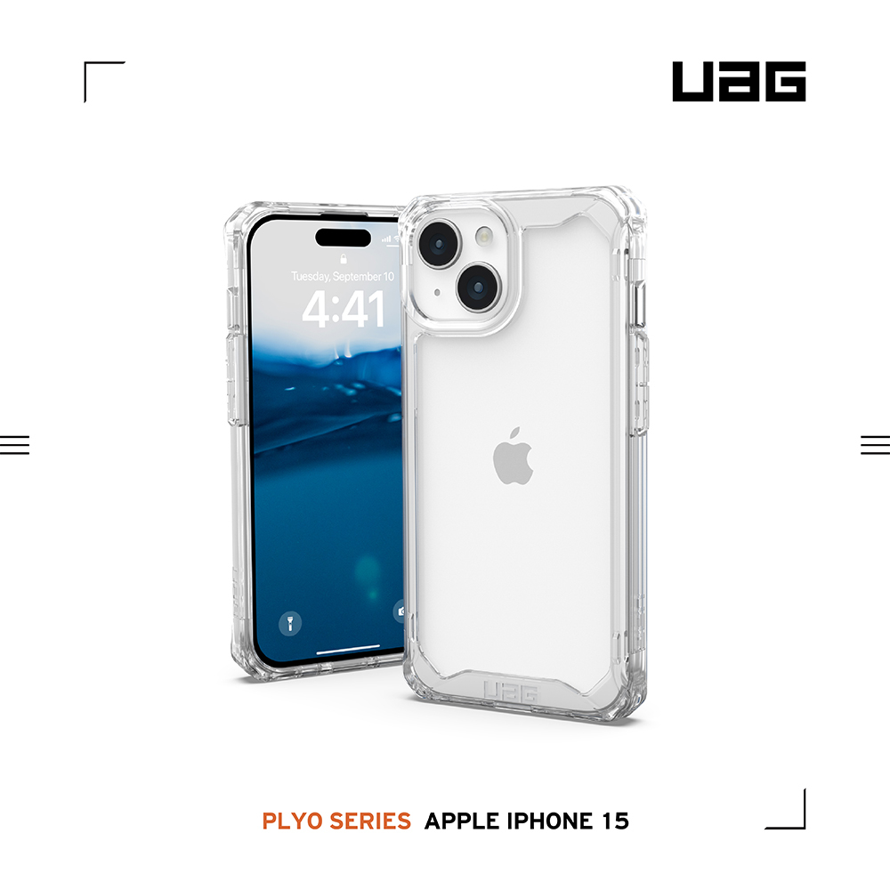 UAG  iPhone15  (6.1")  美國軍規全透耐衝擊保護殼