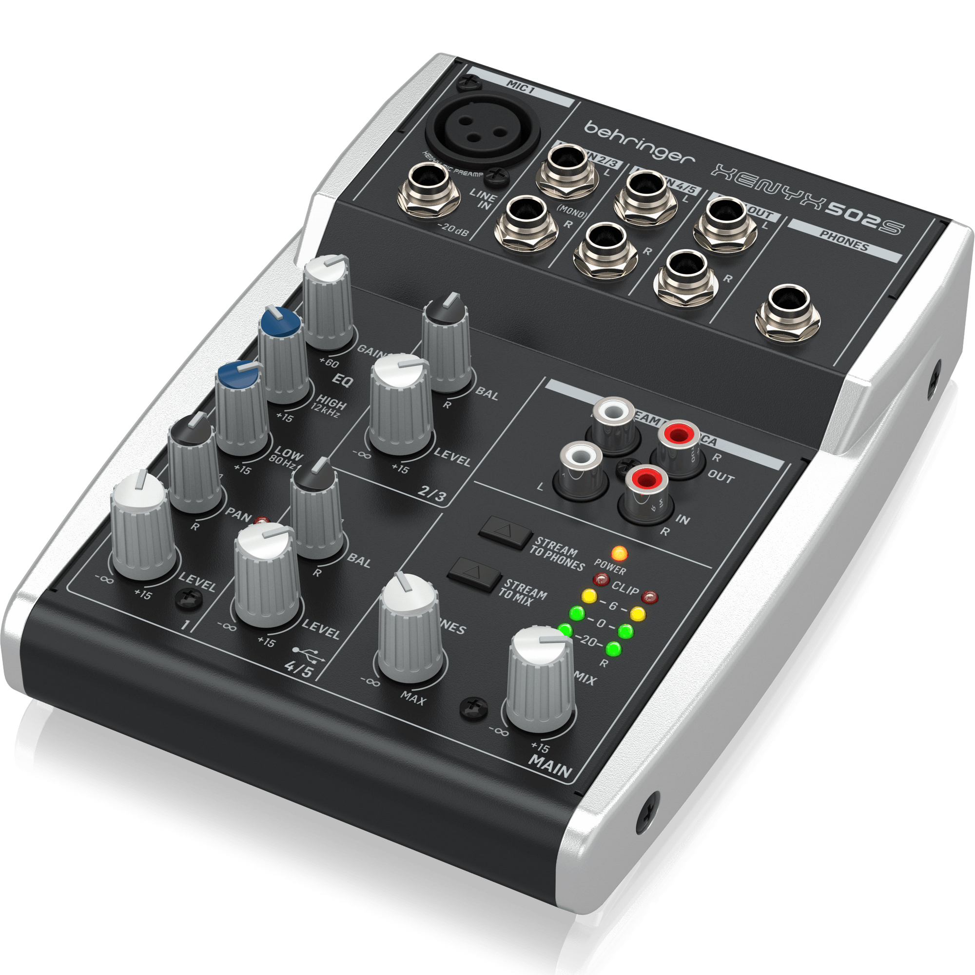 Behringer Behringer XENYX 502S Mixer 5軌 類比混音器 USB錄音介面 內附變壓器 第 3 張圖片｜三峽麥克風