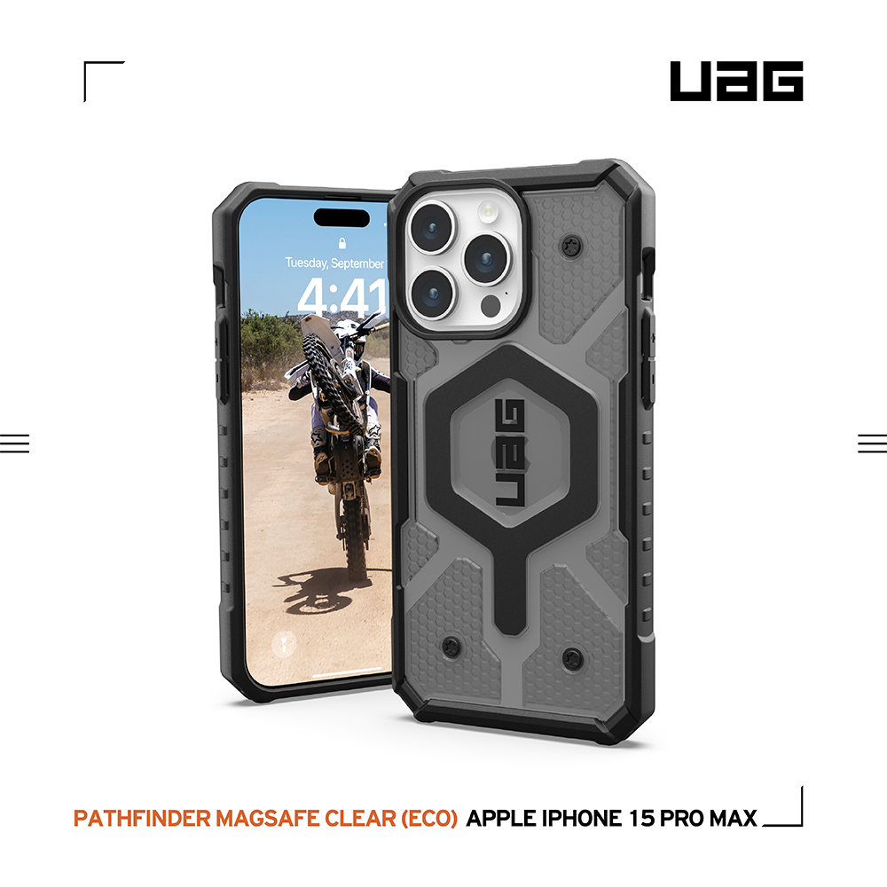 UAG  iPhone15 Pro Max (6.7")  美國軍規MagSafe耐衝擊保護殼 (2色)