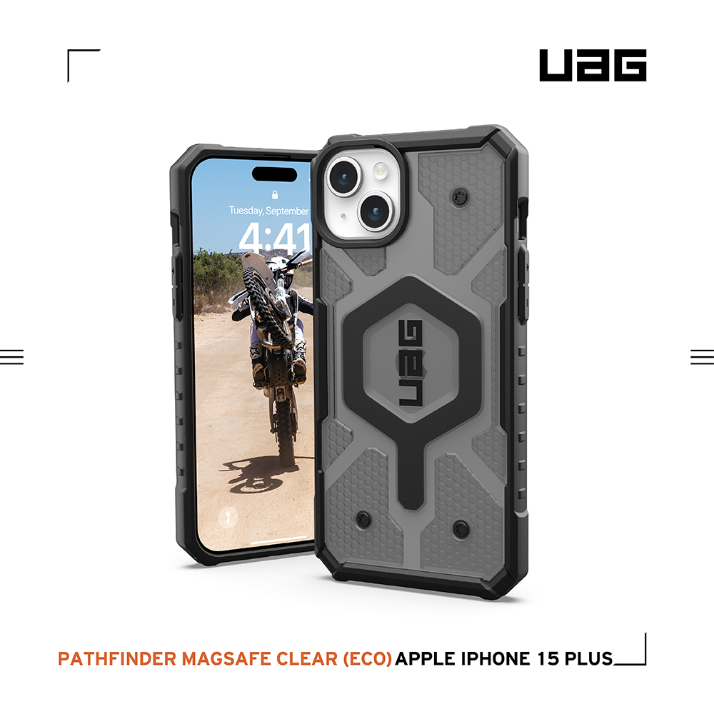 UAG  iPhone15 Plus (6.7")  美國軍規MagSafe耐衝擊保護殼 (2色)