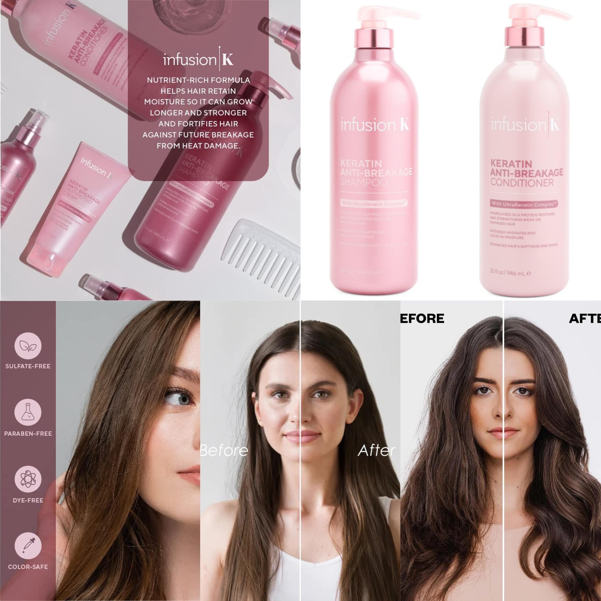 【現貨】INFUSION K G052924 946ml Keratin Anti-Breakage 洗護系列