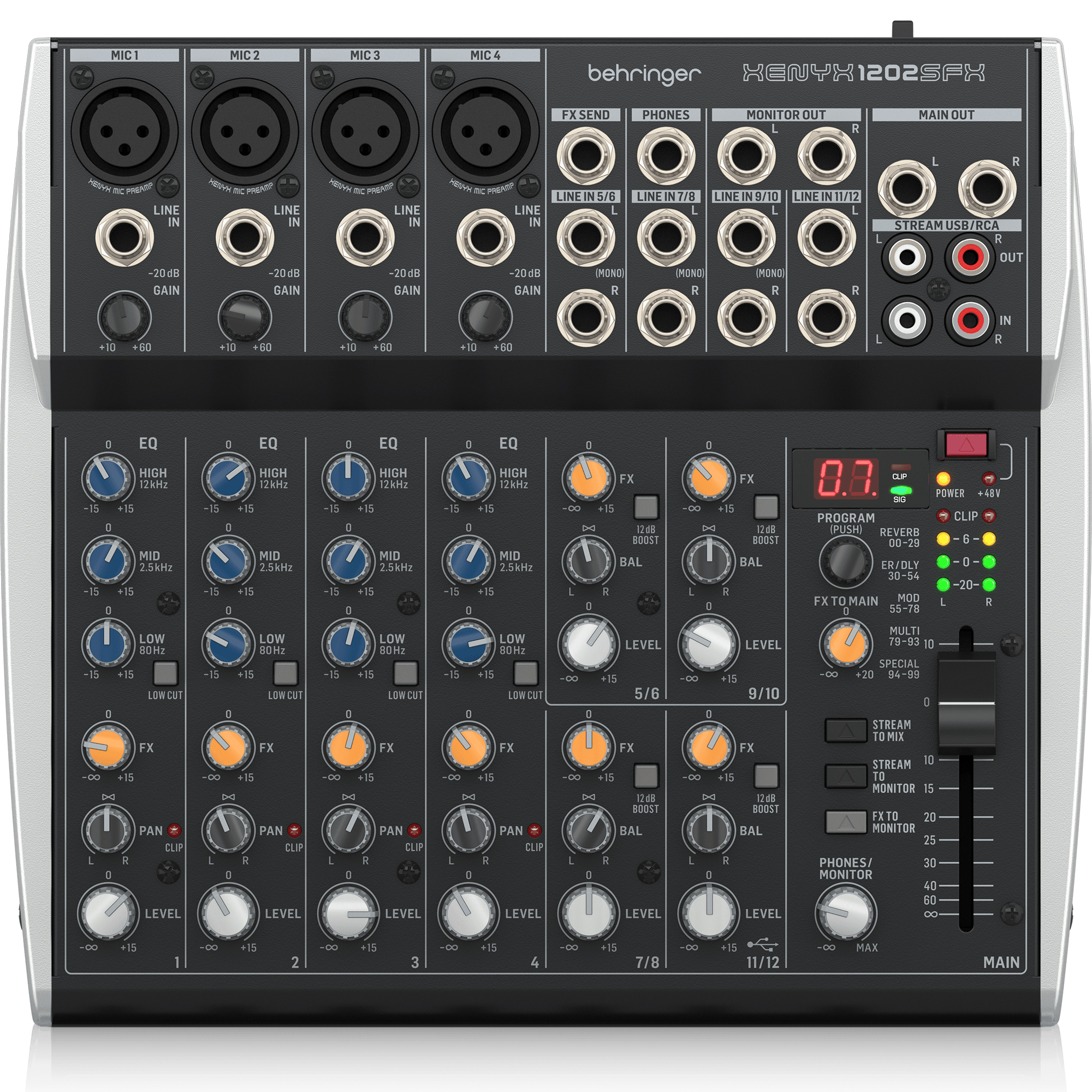 使用中のとても綺麗な、BEHRINGER　 XENYX１２０２ Behringer Xenyx QX1202 USB | Analog DJ Mixer | AVMaxx