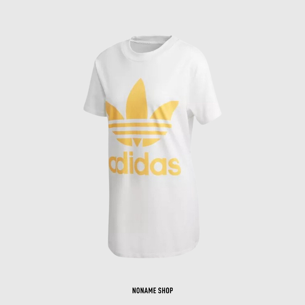 💥出清特價💥 ADIDAS ORIGINAL 三葉草 白色 大LOGO 寬版 短袖 (女款)