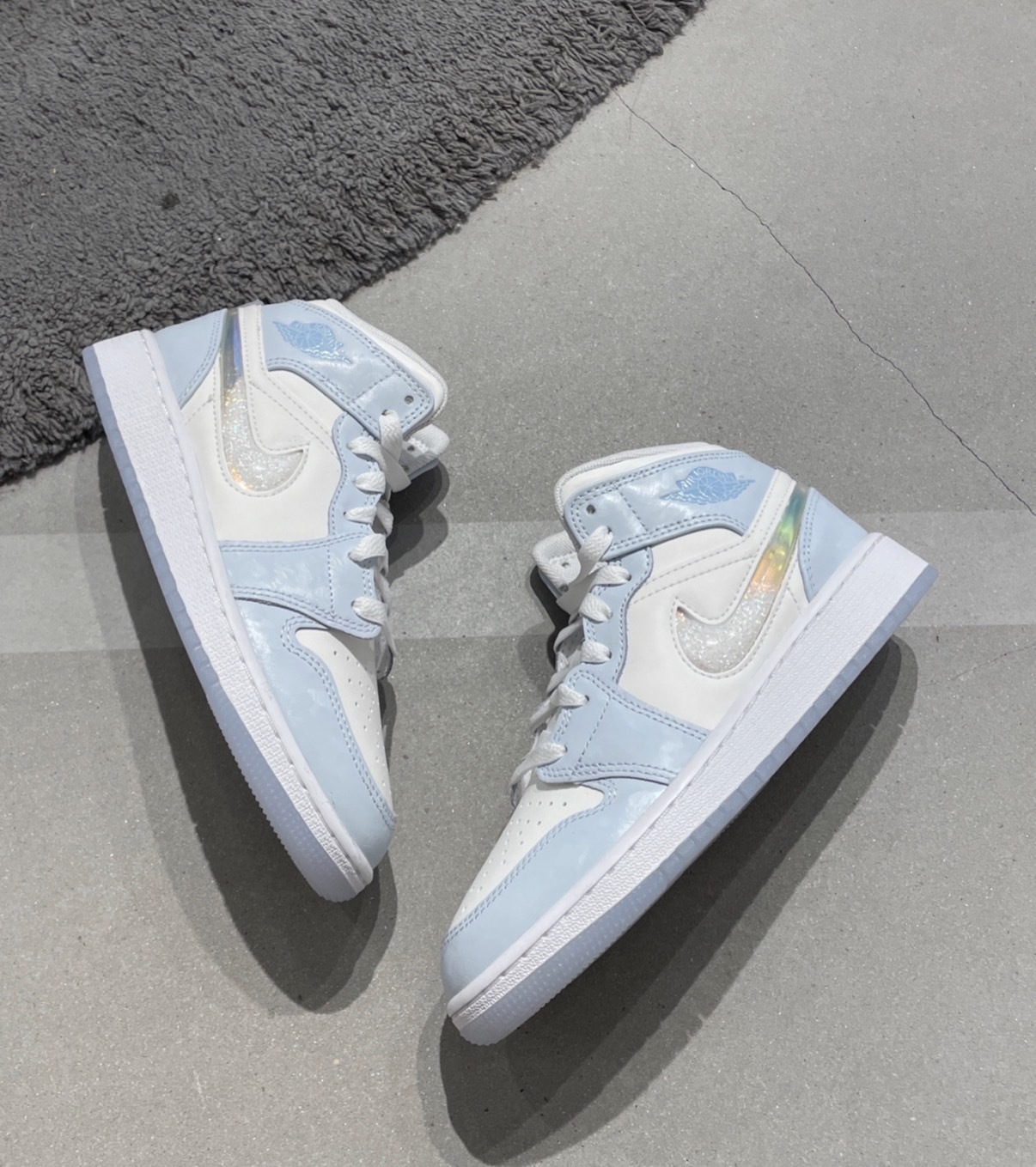 預購 NICEDAY Air Jordan 1喬丹 1代 星空流沙 白藍 鐳射 大童