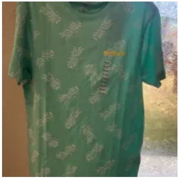 [S] HURLEY FAVORITE FRUIT STAMP AOP JERSEY SS FASHION TEE,TROPICAL MIST, HSP23VMT06355-437 (SHL15)