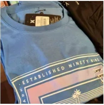 [S] HURLEY TROPIC BOX SS GRAPHIC TEE,SEA VIEW, HFA23VMT08702-451 (SHL17)