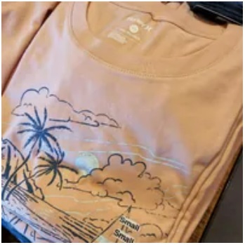 [S] HURLEY LANDFALL SS GRAPHIC TEE,PEACH GRAPEFRUIT, HSP22VMT03927-821 (SHL19)