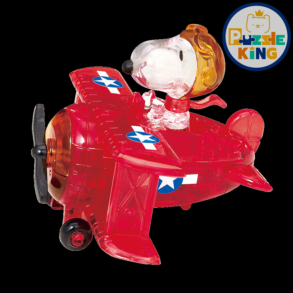 Snoopy-飛機 (立體水晶)