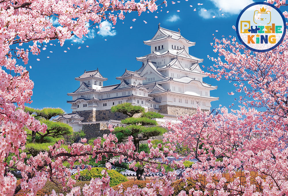 日本風景-櫻花風格的姬路城