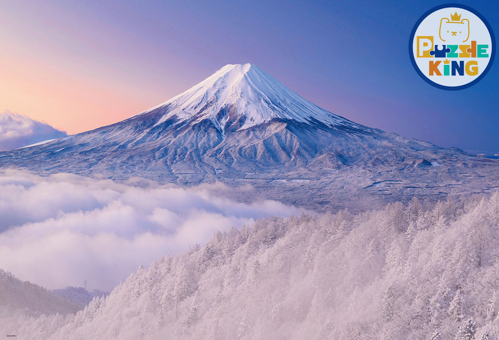 日本風景-雪之富士山