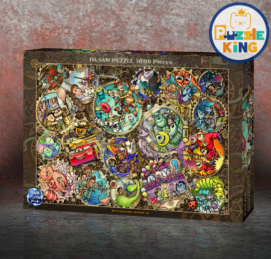 齒輪世界-皮克斯人物 (畫布紋理)