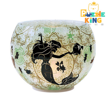 燈罩拼圖剪影 -愛麗兒 (立體燈) (透明樹脂)