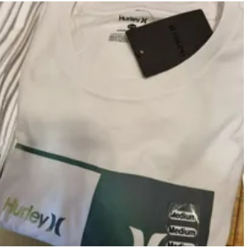 [S] HURLEY DOUBLE UP JERSEY SS GRAPHIC TEE,WHITE, HFA23VMT07637-100 [FINAL SALE] (SHL25)