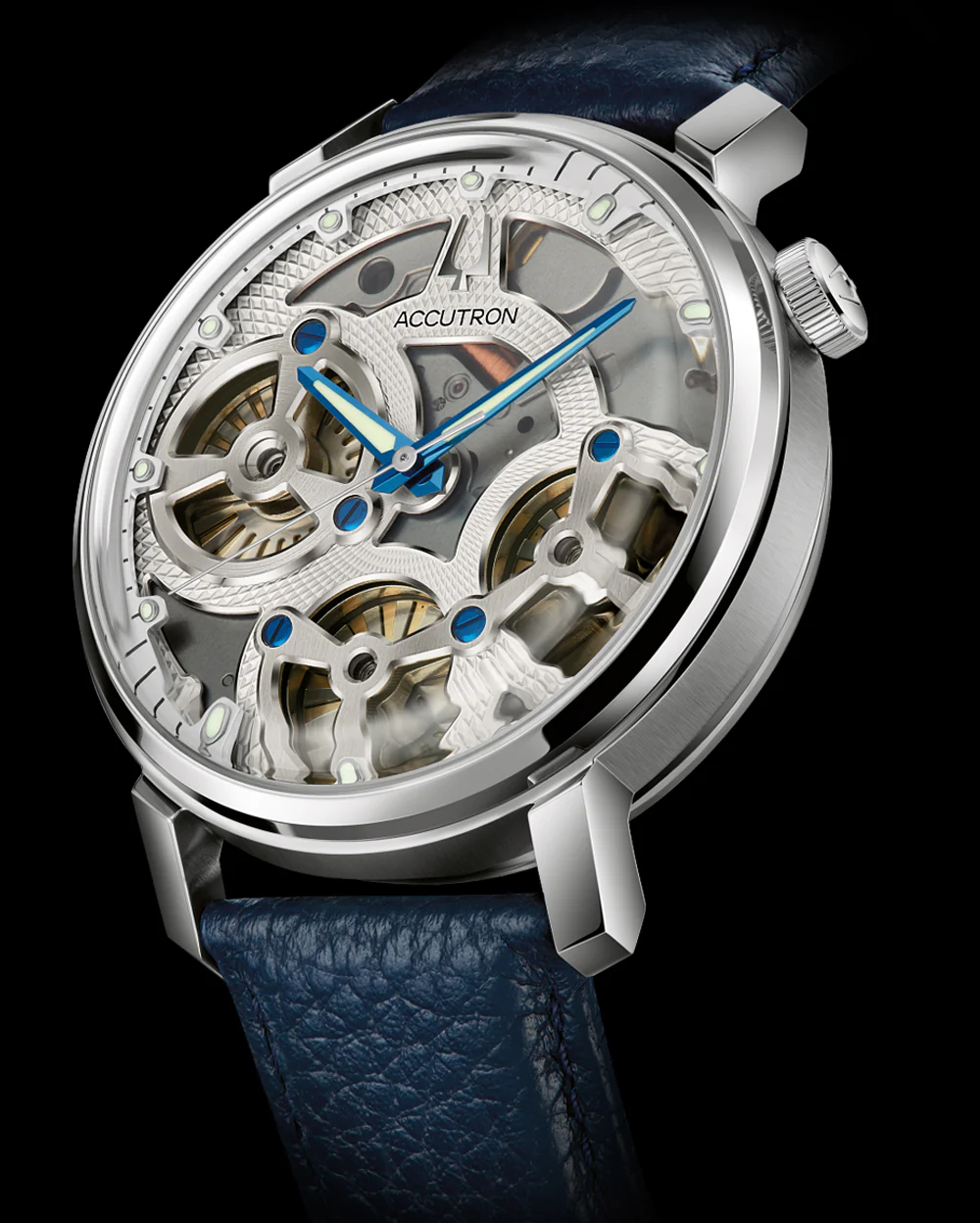 萬年鐘錶 - BULOVA 寶路華 Spaceview Evolution 系列 獨家靜電能摩打 Accutron音叉錶   26A209A  錶徑 43.5MM