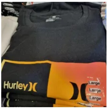 [S] HURLEY DOUBLE UP JERSEY SS GRAPHIC TEE,BLACK, HFA23VMT07637-001 (SHL30)
