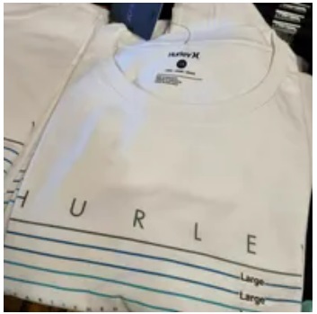 [S] HURLEY GRADE JERSEY SS GRAPHIC TEE,WHITE, HFA23VMT07638-100 (SHL32)