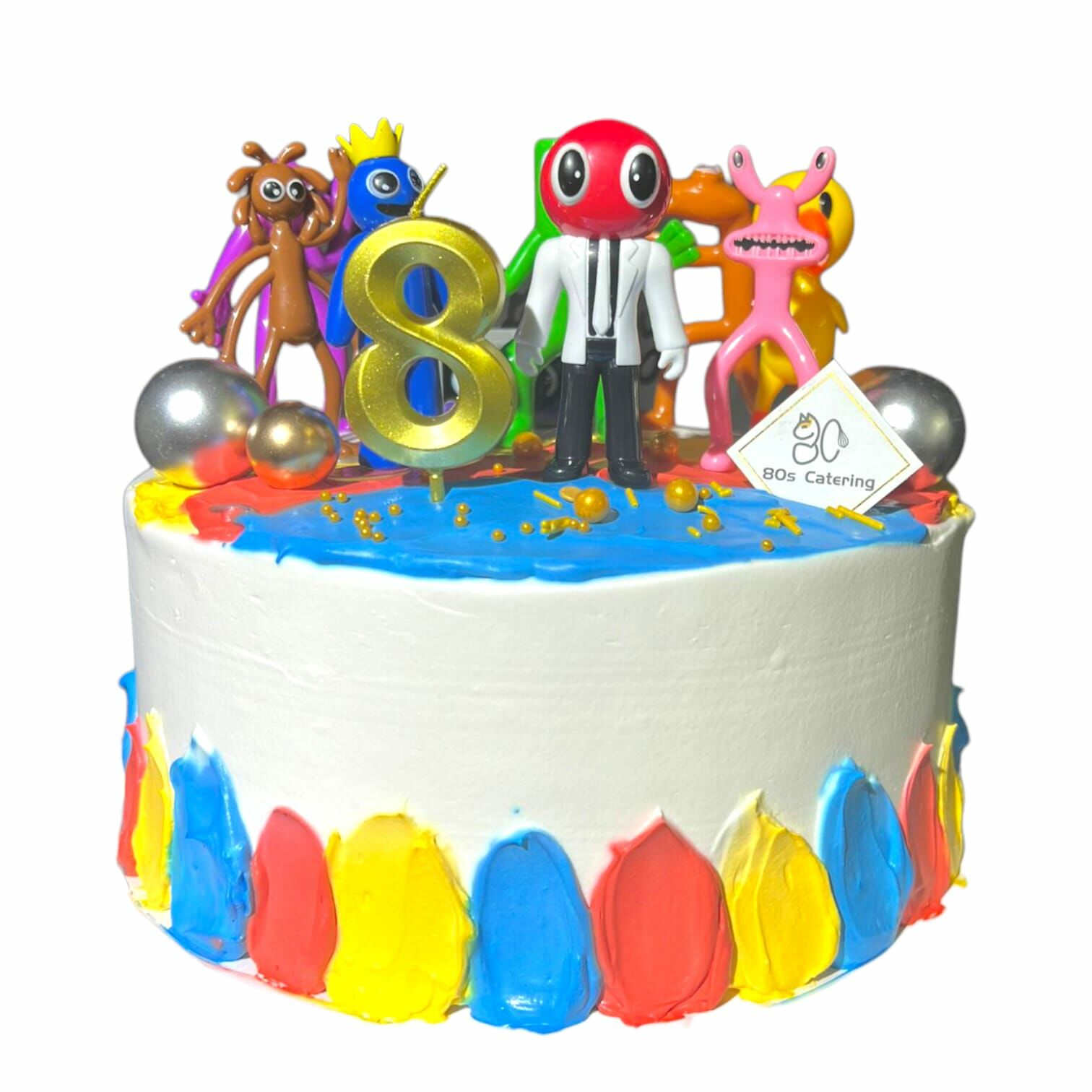 Rainbow Friends主題蛋糕