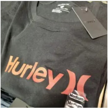 [S] HURLEY O&O LOGO JERSEY SS GRAPHIC TEE,BLACK, HFA23VMT07635-001 (SHL39)