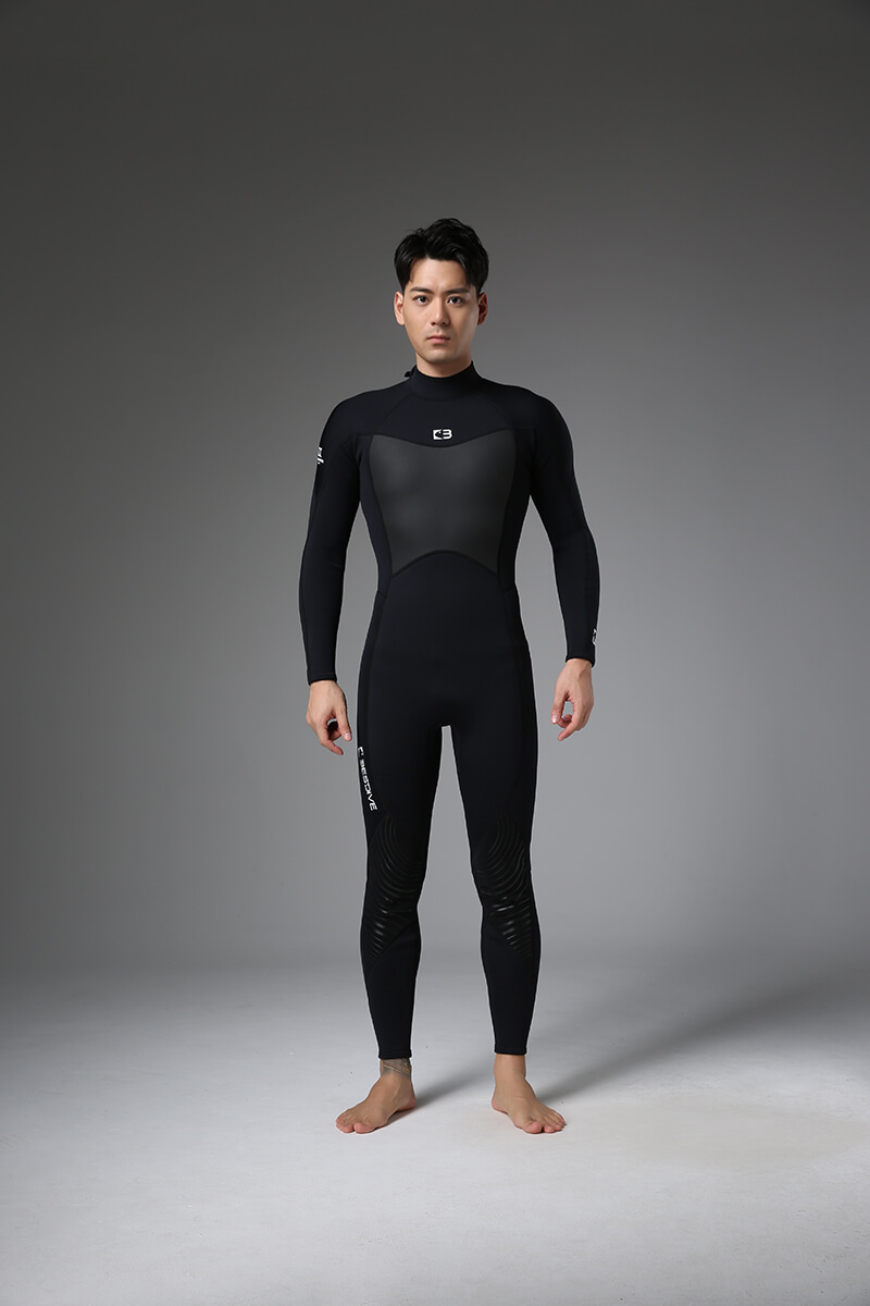 ▲預購 Bestdive 男款 黑白系列 連身防寒衣 前胸壓紋 可客製顏色 2026