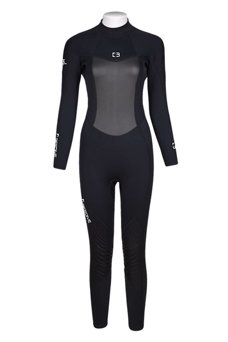 ▲預購 Bestdive 女款 黑白系列 連身防寒衣 前胸壓紋 可客製顏色 2026