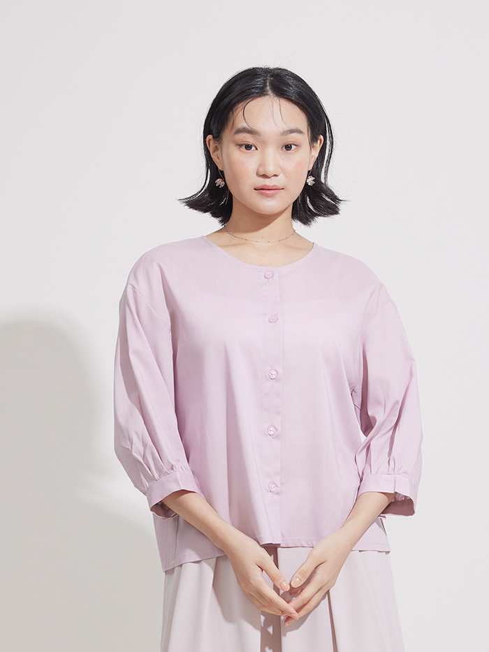 暖陽柔柔開襟七分袖-心花