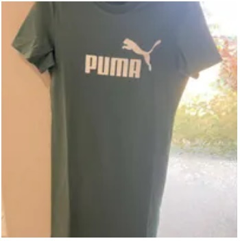 [S] PUMA ESS SLIM TEE DRESS,EUCALYPTUS, 84834944-EUCALYPTUS [FINAL SALE] (SPM32)