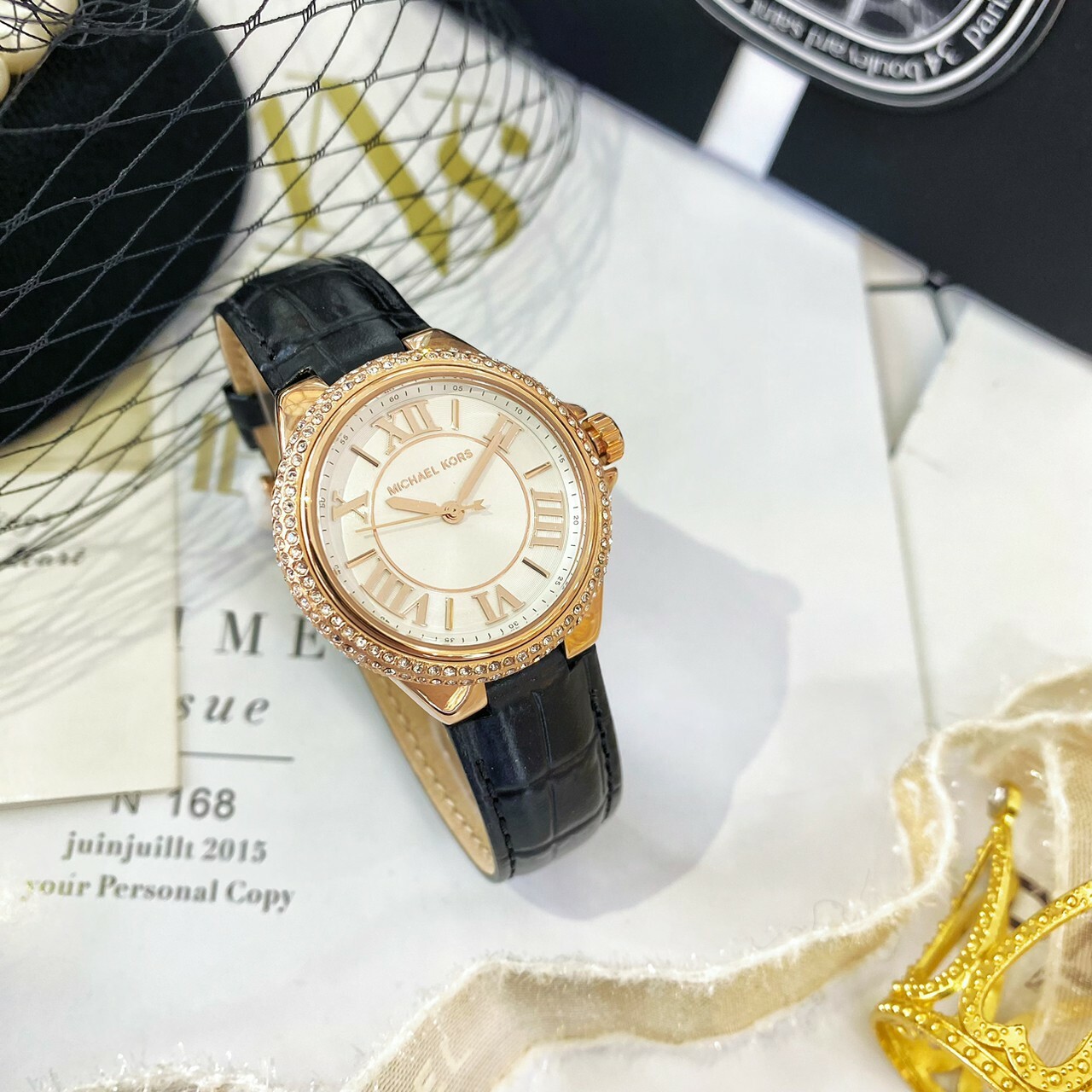 【MICHAEL KORS】時尚晶鑽腕錶 MK2962 33mm 現代鐘錶