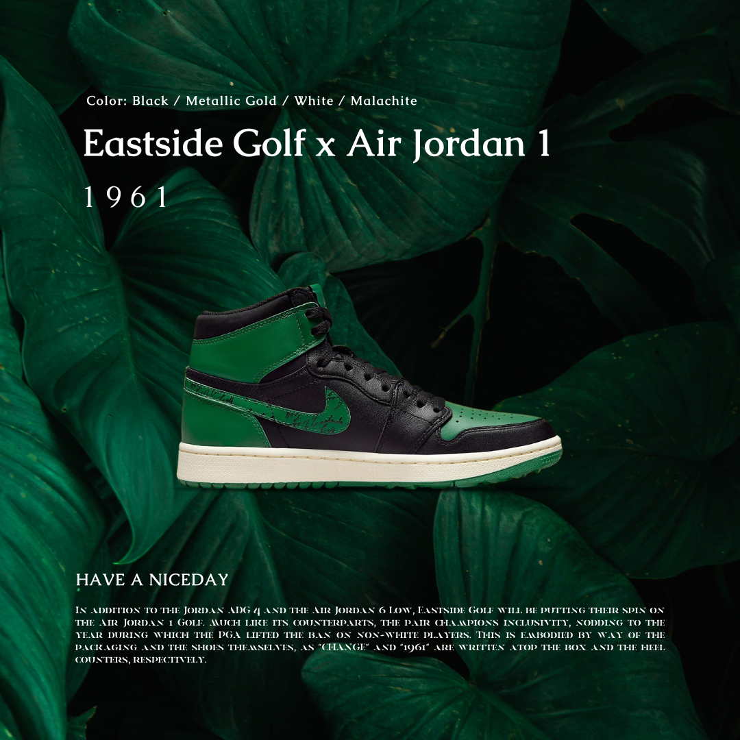 NIEastside Golf x Air Jordan 1 Golf 1961 FJ0849-000