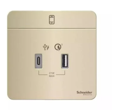 AVATARON奐尚兩位21W USB+TypeAC充電插座