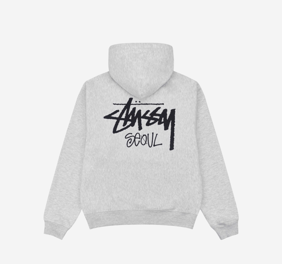 韓國限定 Stussy Seoul 字樣 連帽 外套（灰色）