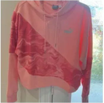 [S] PUMA PUMA POWER MARBLEIZED HOODIE,PEACH SMOOTHIE, 67720563-PEACH SMOOTHIE [FINAL SALE] (SPM39)