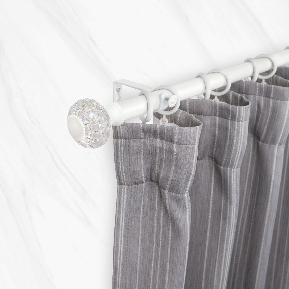 25.4mm│優雅別緻│晨白窗簾伸縮桿