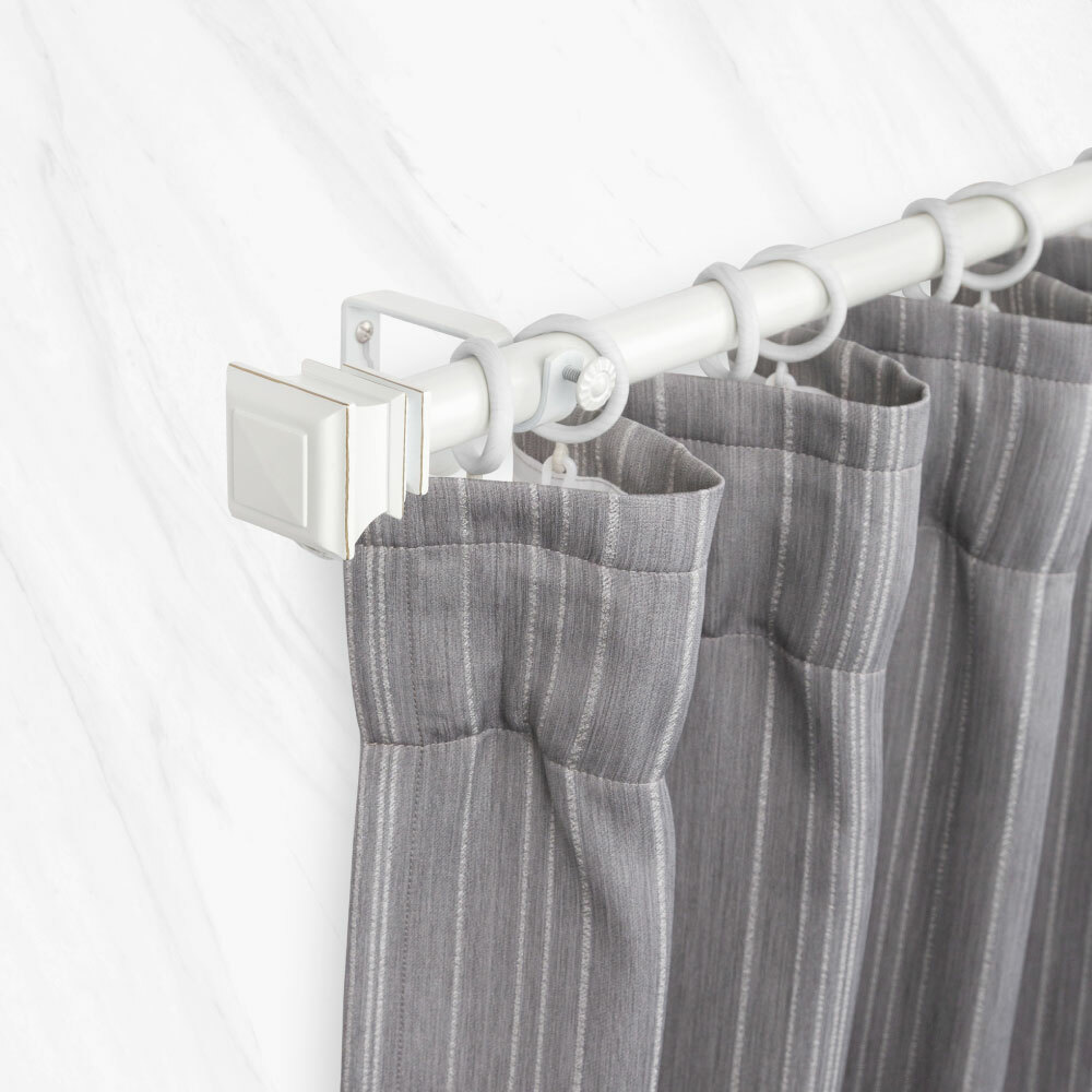 25.4mm│時尚品味│晨白窗簾伸縮桿