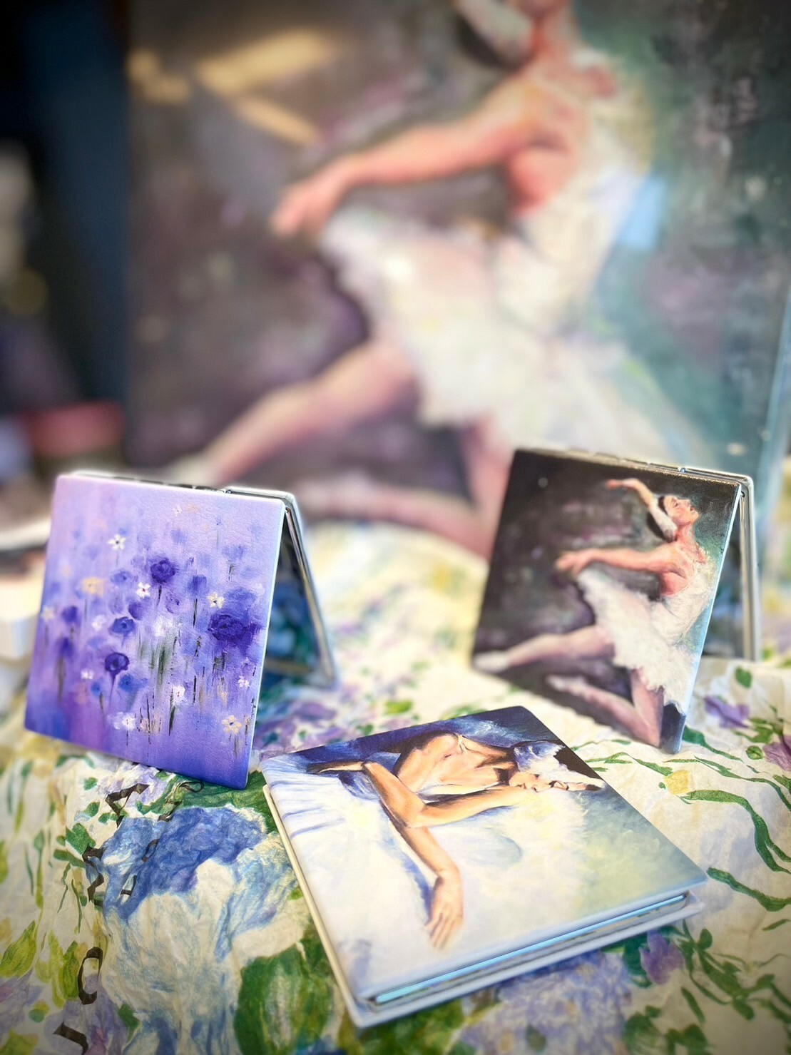 藝術油畫化妝鏡