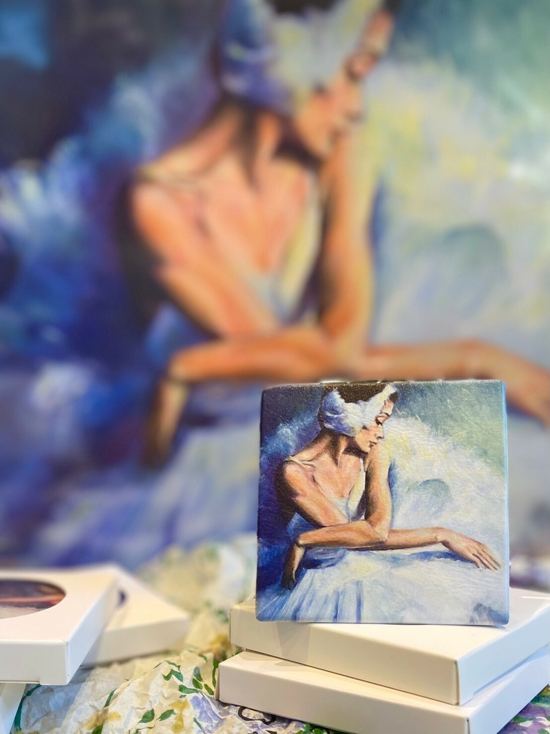 藝術油畫化妝鏡