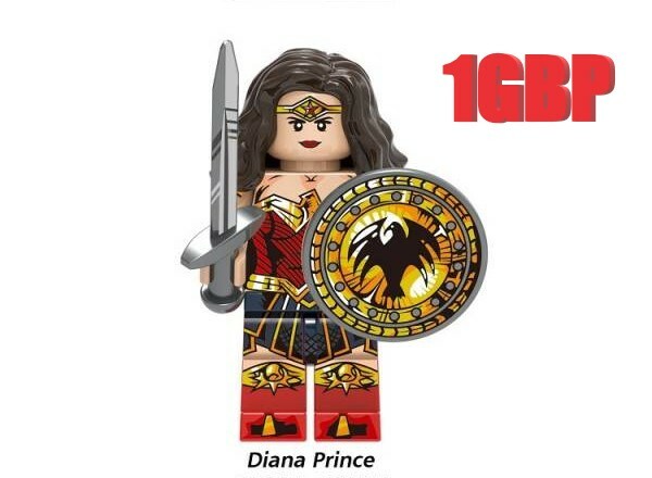1GBP Special Offer: Wonder Woman DC Custom Minifigures Minifigs Fit Lego XH1510