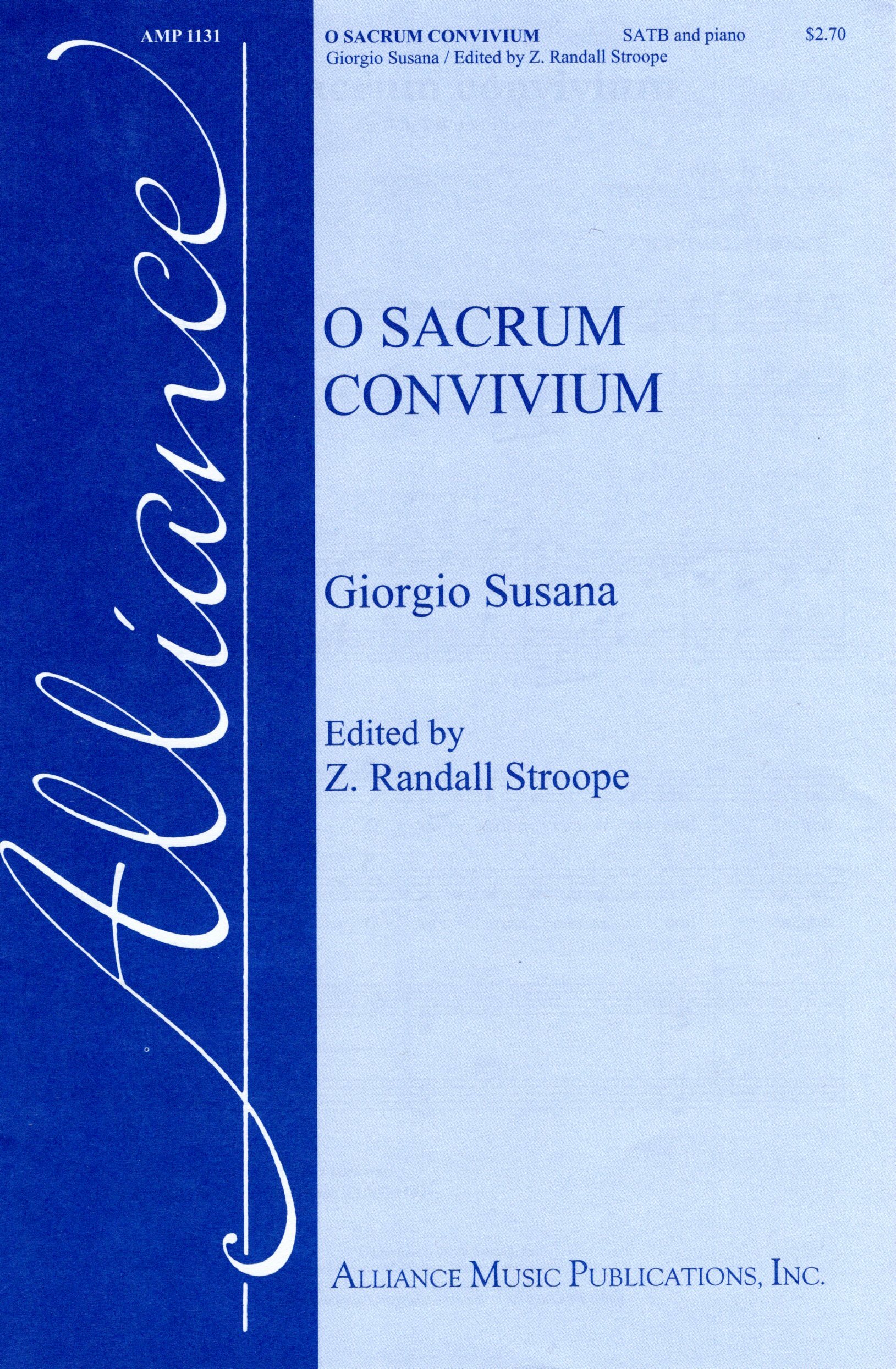 【混聲四部】《O Sacrum Convivum》