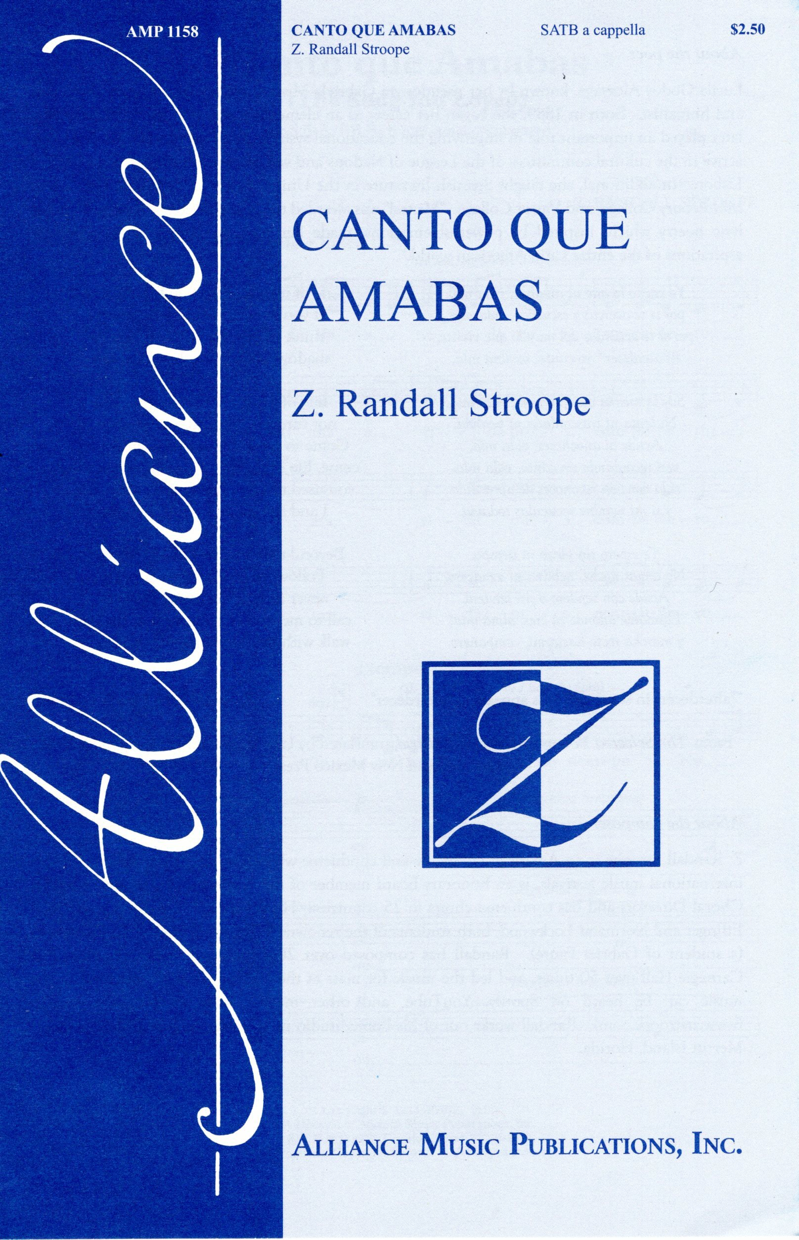 【混聲四部】《Canto Que Amabas》