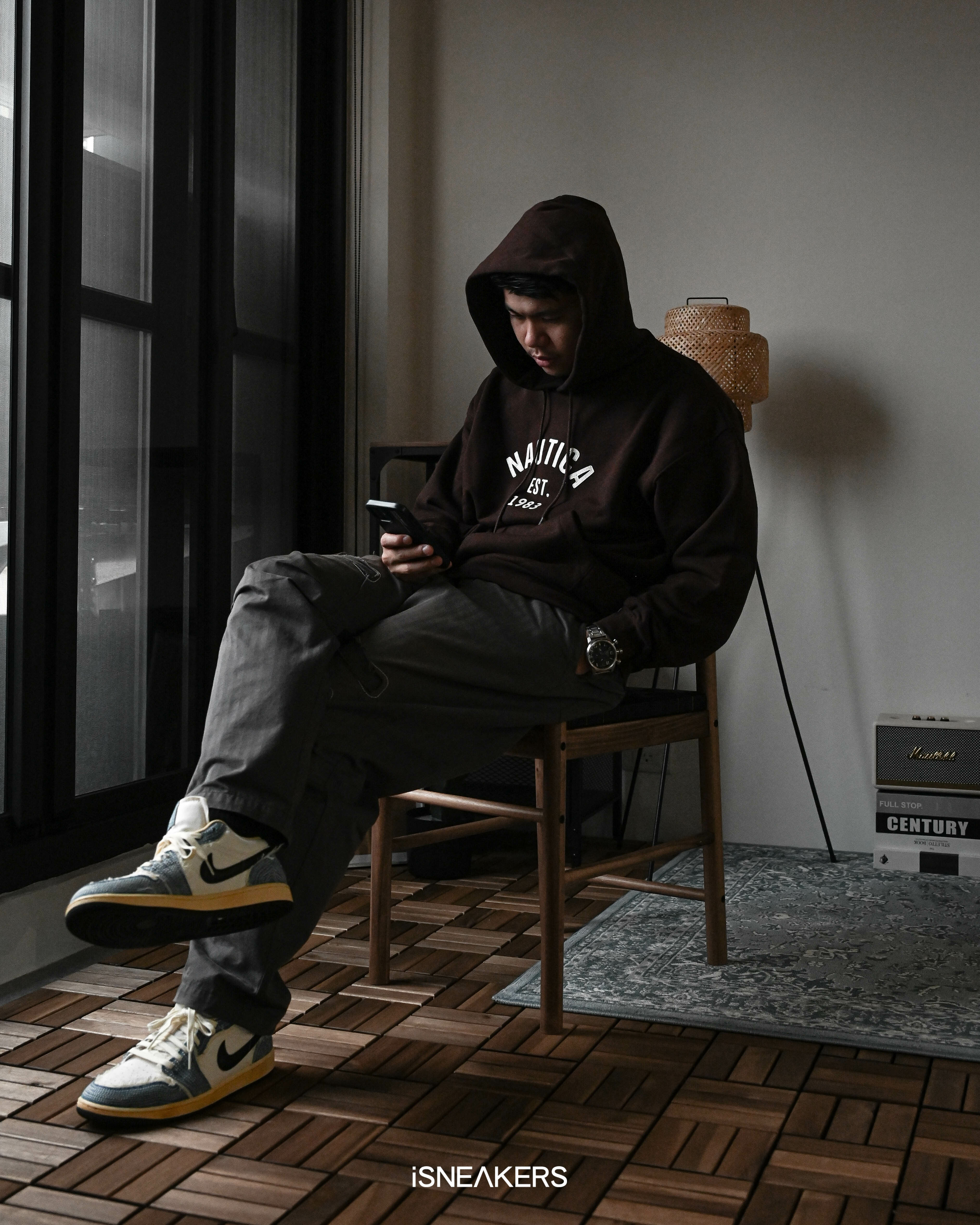 iSNEAKERS｜Nautica EST.1983 刺繡帽T 黑 棕 海軍藍 白