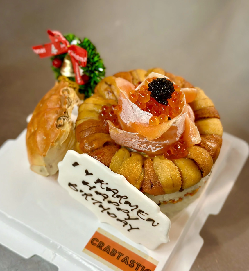 大閘蟹海膽刺身蛋糕